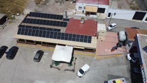Sistema solar instalado en restaurante murciano